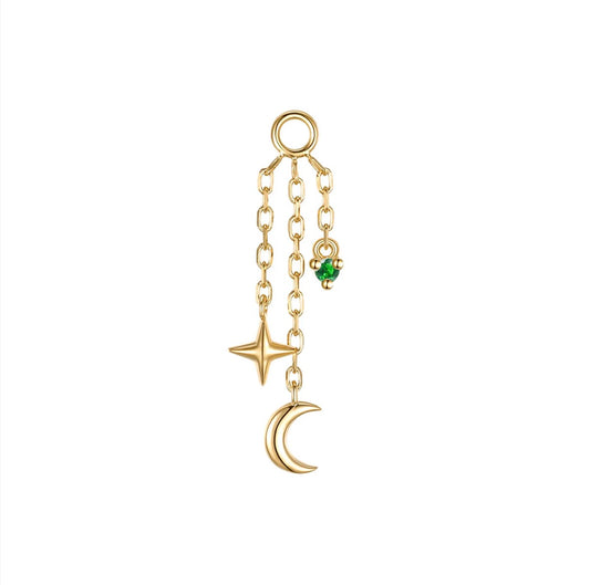 Modern Mood - CASSIOPEIA CHARM - FACETED GEMSTONE