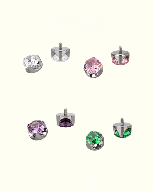 Ira • Various Gem Colors • Implant Grade Titanium