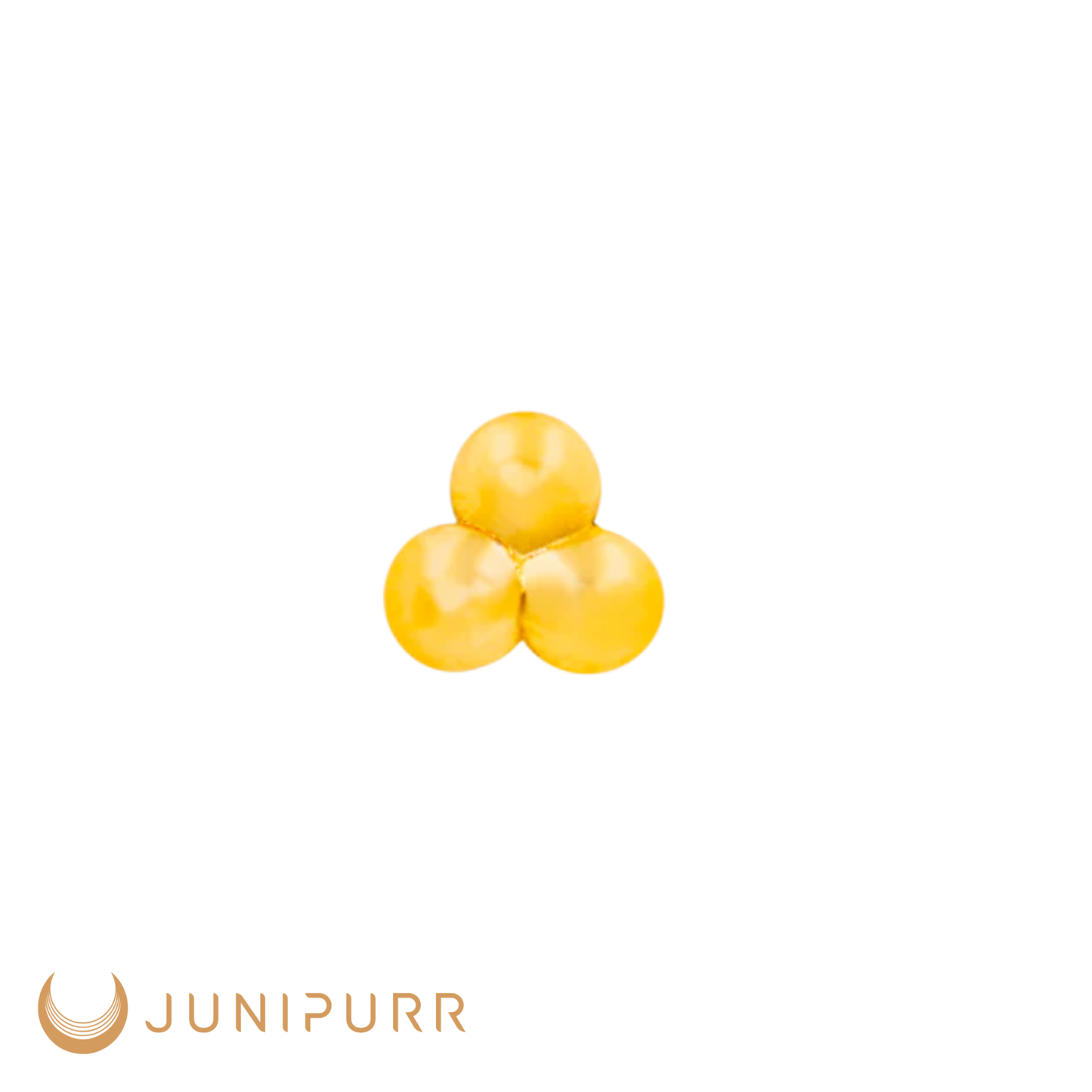 Junipurr Jewelry 14k Gold Tri-bead