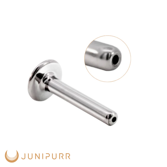 Junipurr 16G Threadless Titanium Labret Post