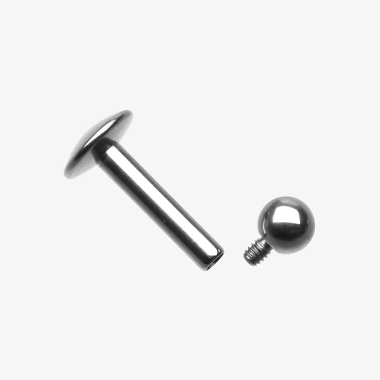 Threaded Titanium Basic Bead + Flatback Set