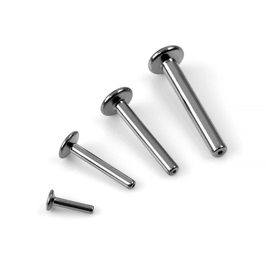 16G ASTM F-136 Threaded Titanium Flatback Post